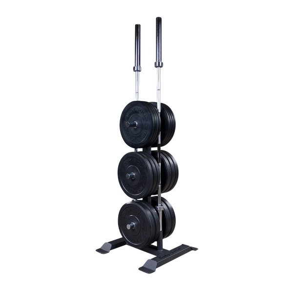 Cff dual olympic bar 2024 & bumper plate tree