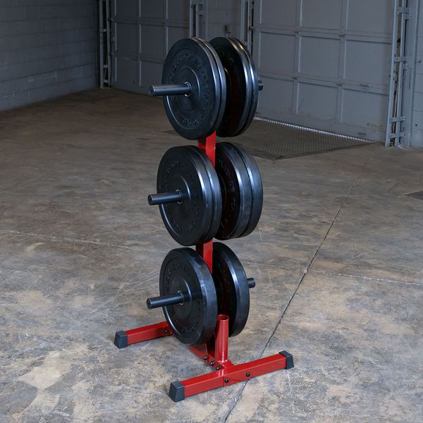 Weight Tree Olympic 2" Weight Plates (Iron or Rubber) & Barbell Storage