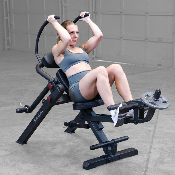 Bench leg crunch sale