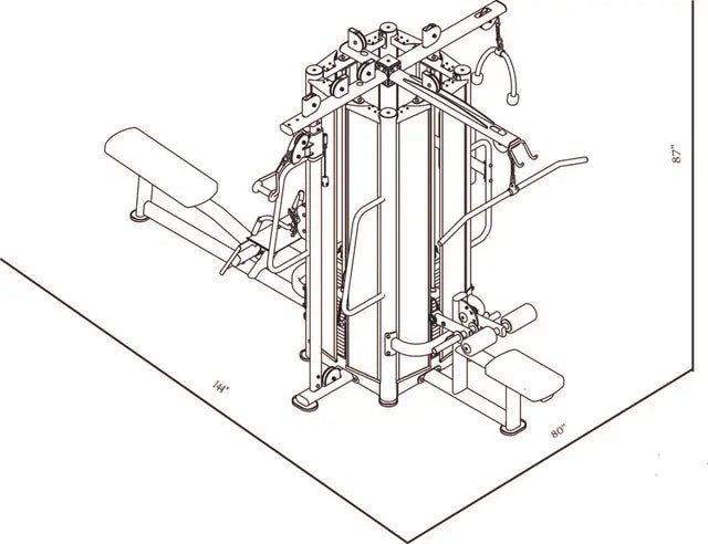 4 Station Jungle Gym Machine GM5003 BodyKore