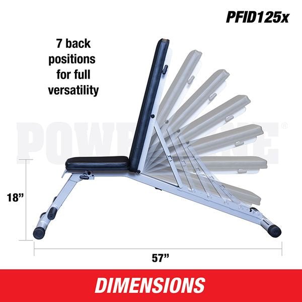 Powerline Flat Incline Decline Bench PFID125X