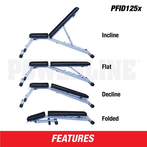 Powerline Flat Incline Decline Bench PFID125X