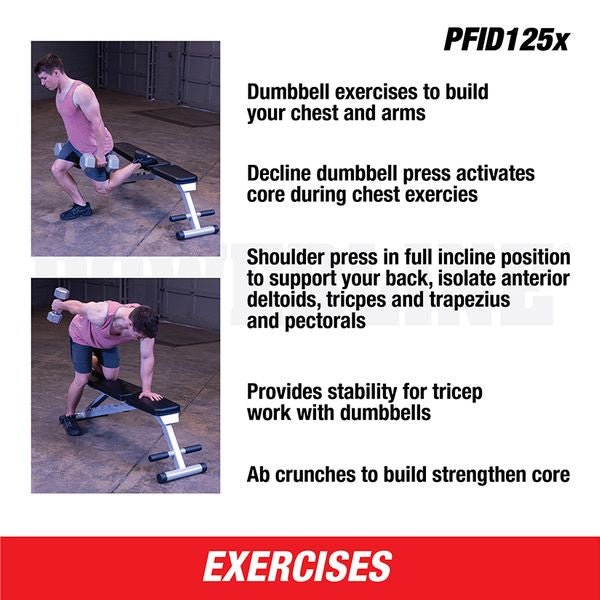 Powerline Flat Incline Decline Bench PFID125X