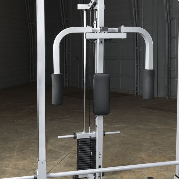 Powerline Smith Machine Package Close up of the Pec Dec Station with Pin select weight stack