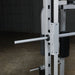 Powerline Smith Machine Package showing close up of smith bar with 1" diameter