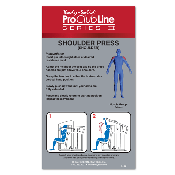 Pro Clubline Series II Shoulder Press Machine S2SP