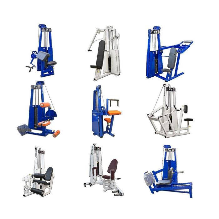 Small Commercial Gym Package 9 Pin Select Machines Circuit CGPS