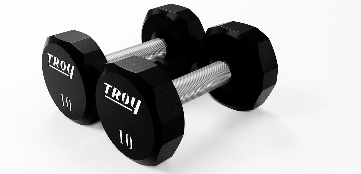 Troy Urethane 12 Sided Dumbbell Sets