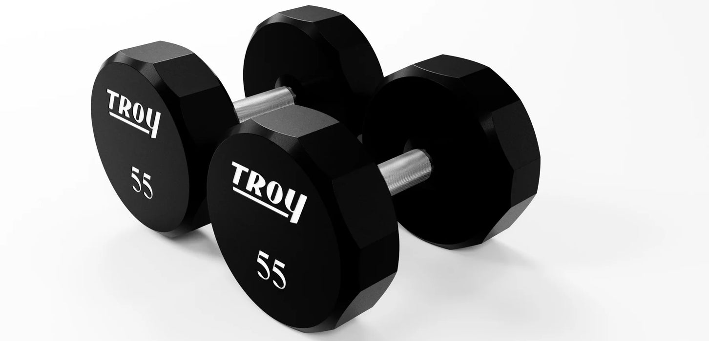 Troy Urethane 12 Sided Dumbbell Sets