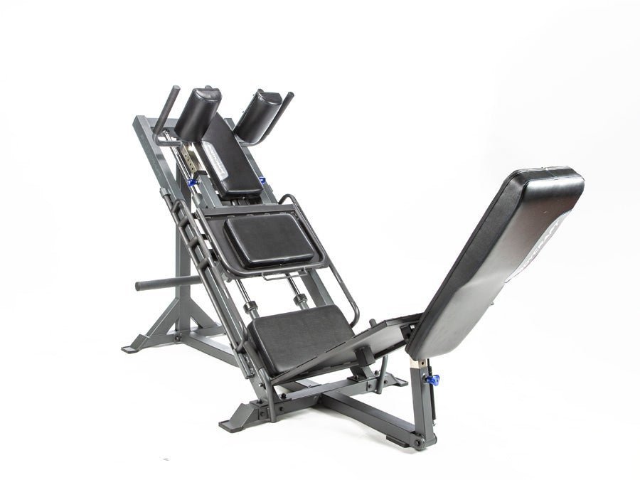 BodyCraft F760 Leg Press Hack Squat Machine hero image, left side view on a white background.