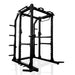 BodyKore G703 Foundation Series Squat Cage with pull-up bar, dip bar, dual landmines, J hooks, spotter bars, and 3"x3" steel tubing, perfect for home and commercial gyms.