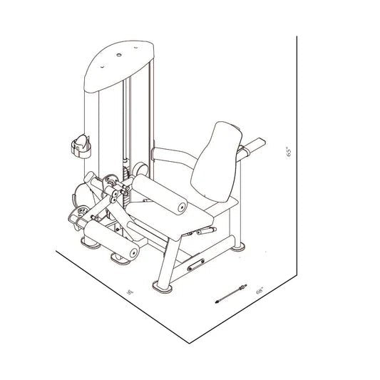 Bodykore Isolation Series Leg Extension & Leg Curl GR639