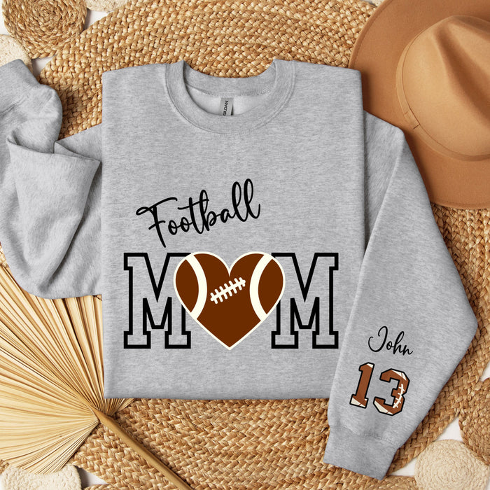 Football Mom Sweatshirt Customized w/ Child's Number