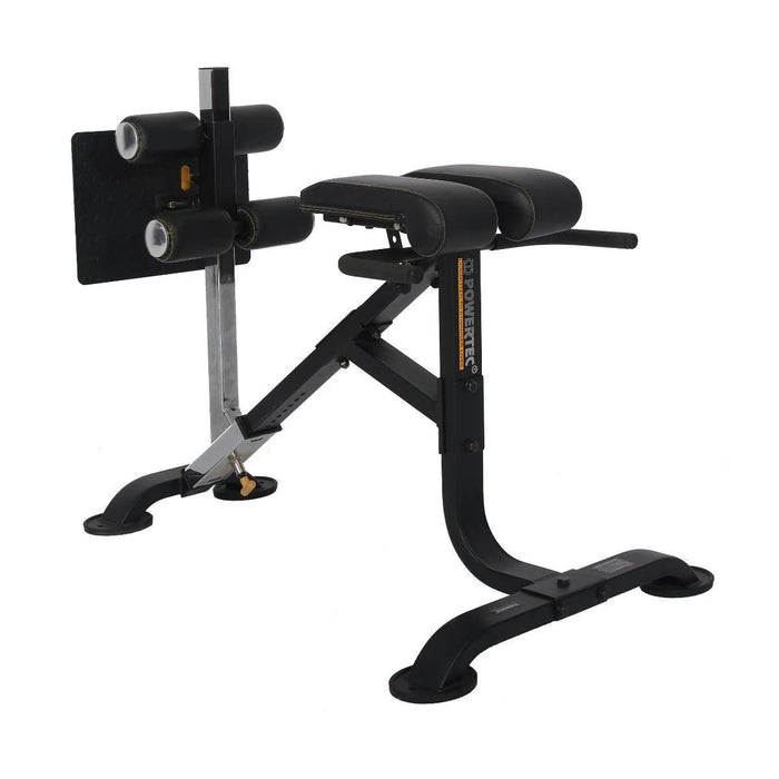 Powertec Dual Hyperextension-Crunch P-HC20 – side view of the bench.