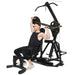 Powertec Workbench LeverGym® WB-LS20-YY with Athlete Performing Upright Alternating Shoulder Press