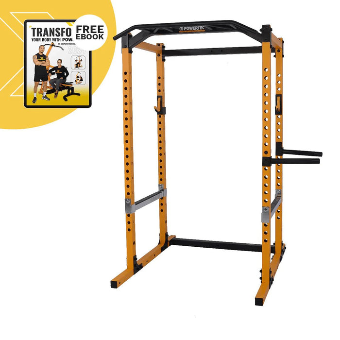 powertec-workbench-power-rack-wb-pr19-yellow-hero-free-ebook-dip-attachment