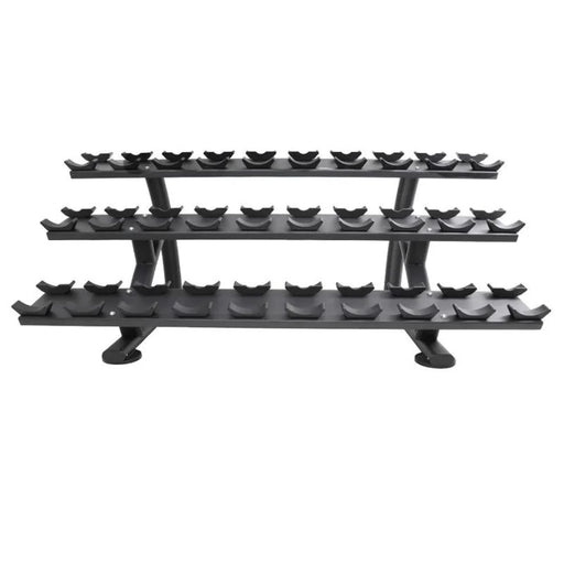 TKO Strength 15 Pair Signature Dumbbell Rack front view