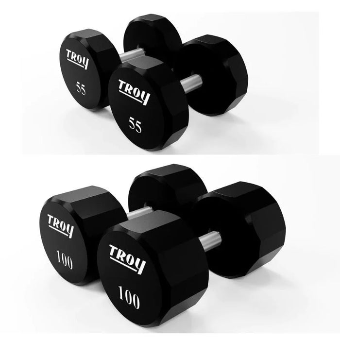 Troy Urethane 12 Sided Dumbbell Sets