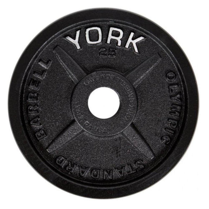 York Legacy Cast Iron Precision Milled Olympic Weight Plates