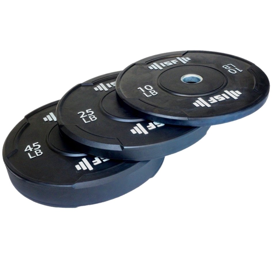 160 lb shop bumper plate set